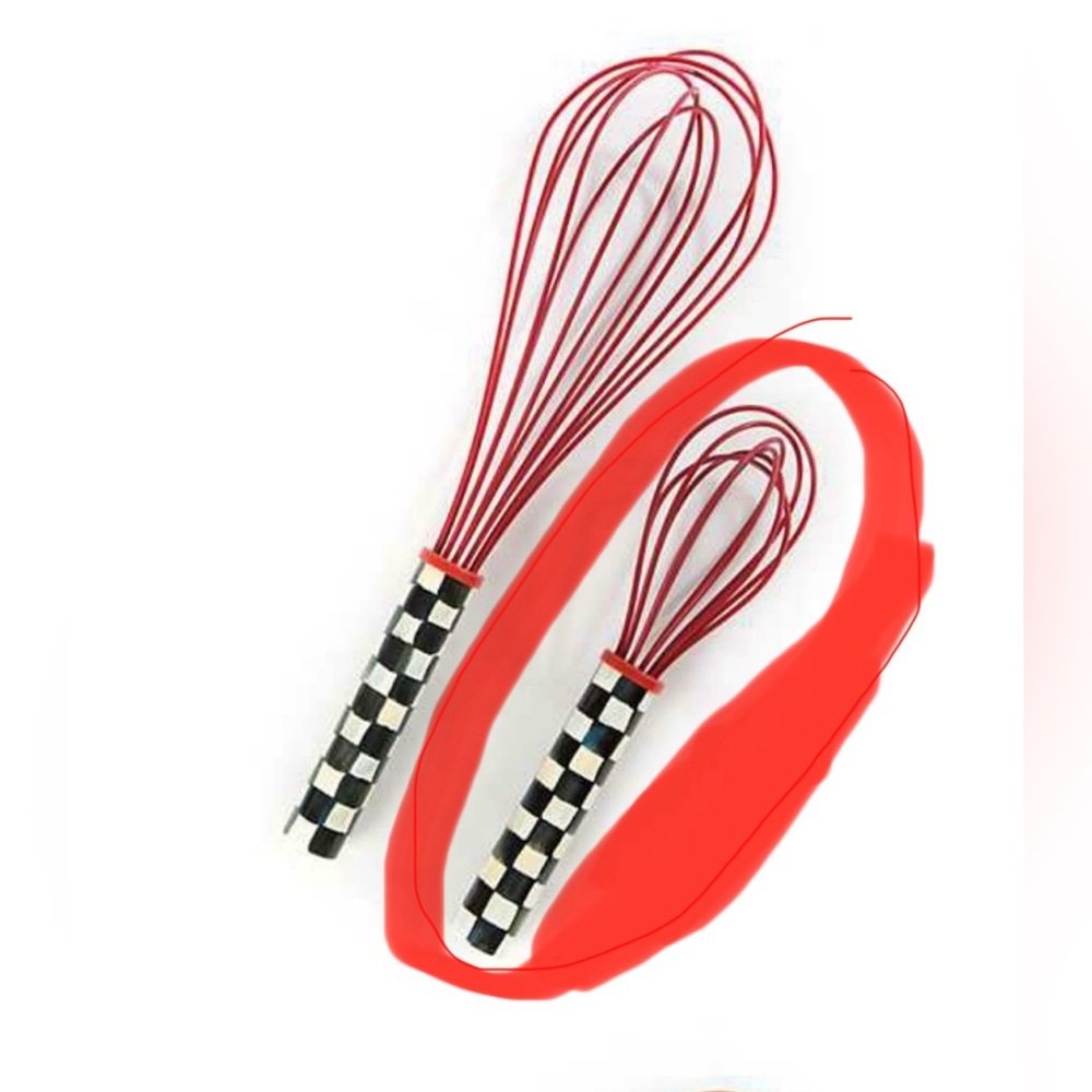 NWOT Mackenzie-Child’s 🖤 Courtly Check Red Whisk Small ❤️ - Picture 2 of 4